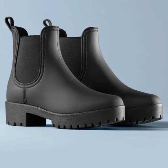 Jeffrey Campbell Shoes - JEFFREY CAMPBELL Cloudy Waterproof Chelsea Rain Boot Size 8 Y2K 90s Grunge